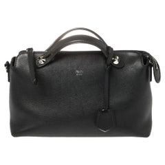 Fendi Black Leather Small By The Way Boston Bag