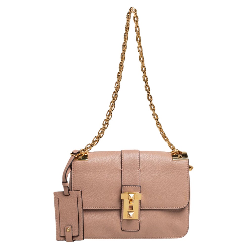 Valentino BRockstud Shoulder Bag Leather Medium at 1stDibs