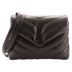 Saint Laurent LouLou Shoulder Bag Matelasse Chevron Leather Toy