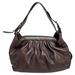 Fendi Brown Leather Doctor Hobo Bag