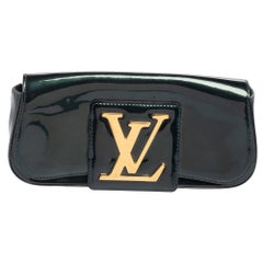 Louis Vuitton Black Patent Sobe Clutch Bag GHW at 1stDibs