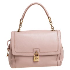 Dolce & Gabbana Rosa Leder Große Miss Bonita Top Handle Tasche