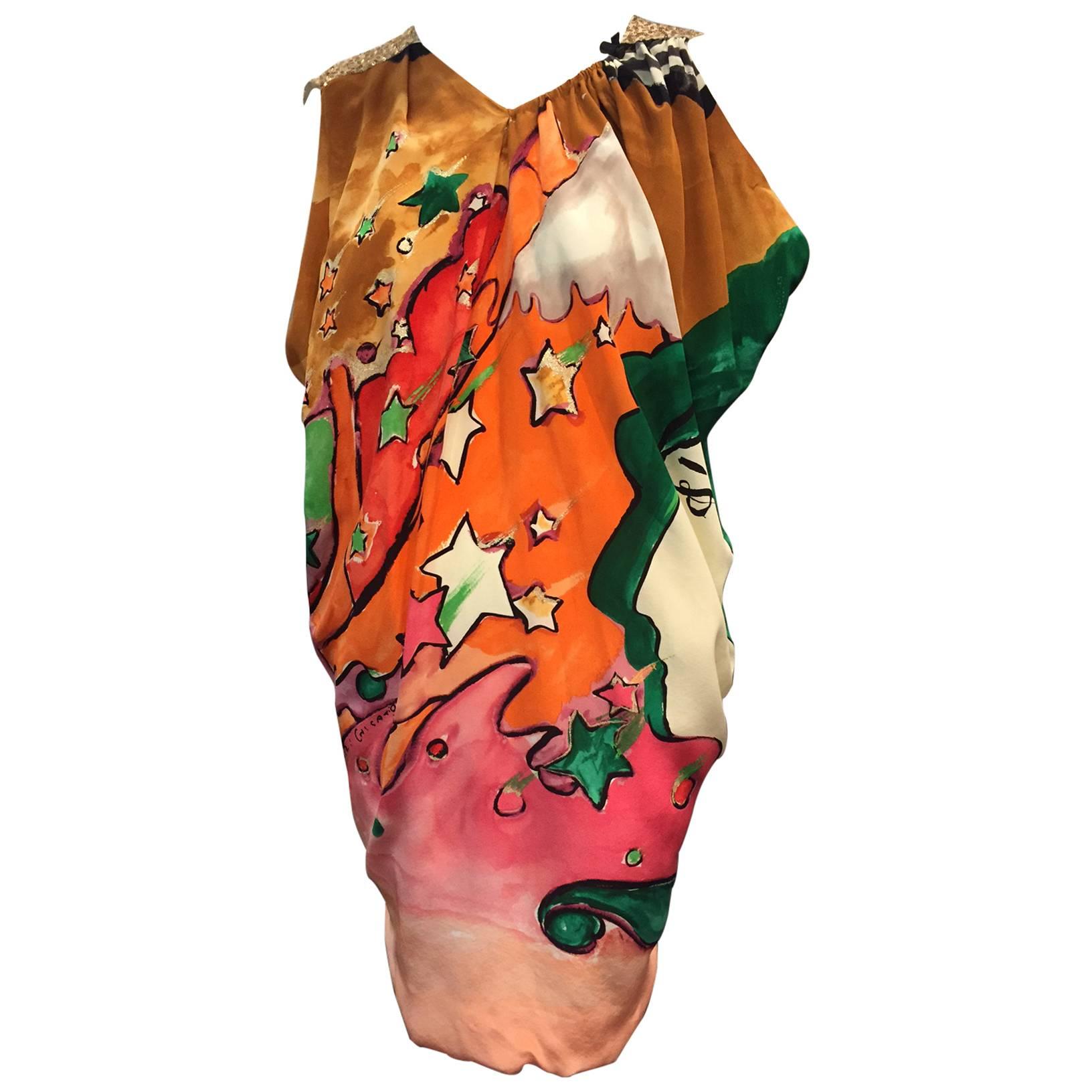 Tsumori Chisato Hand-Painted Sequined Tunic 