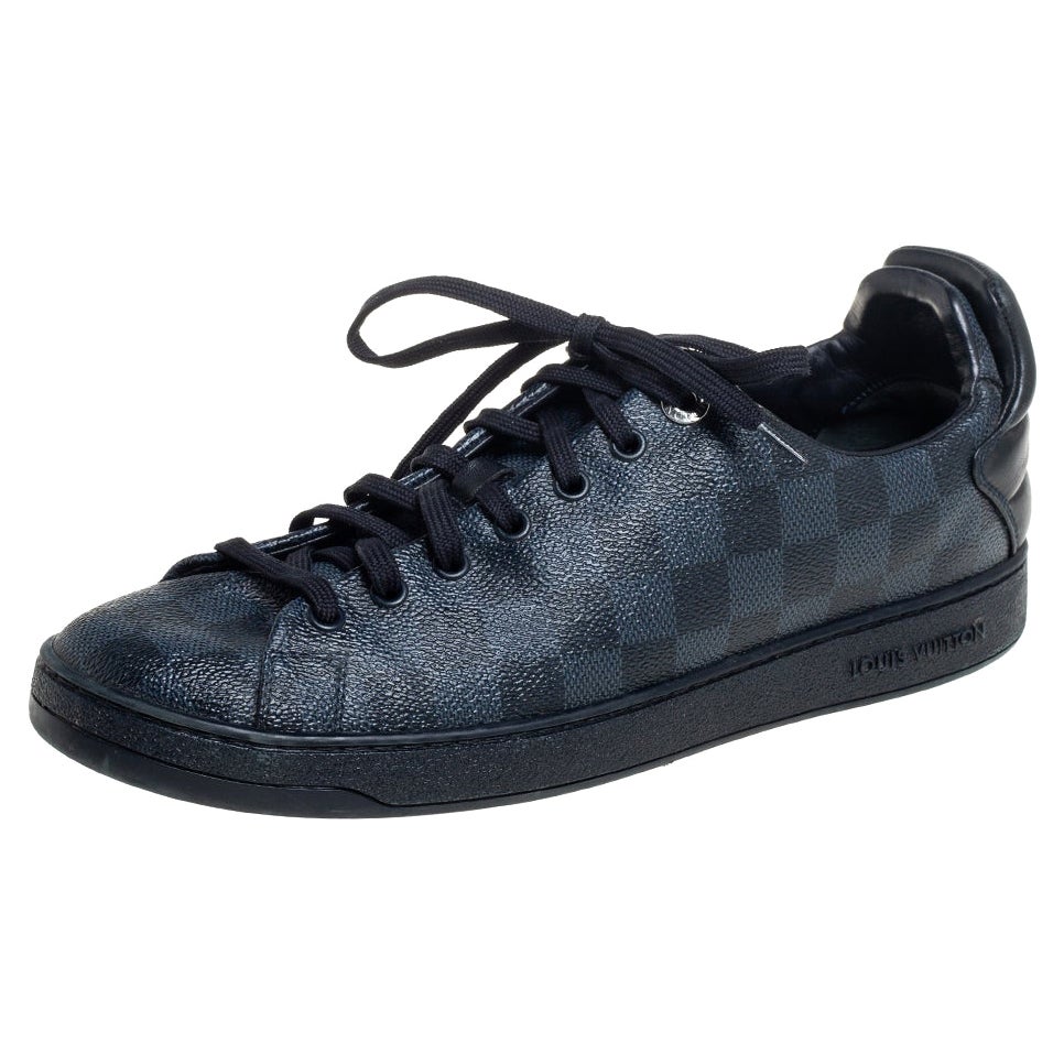 Louis Vuitton Black Knit Fabric High Top Sneakers Size 36 at 1stDibs