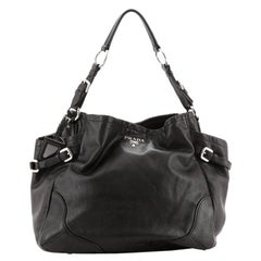 Prada Side Pocket Hobo Soft Calf Medium