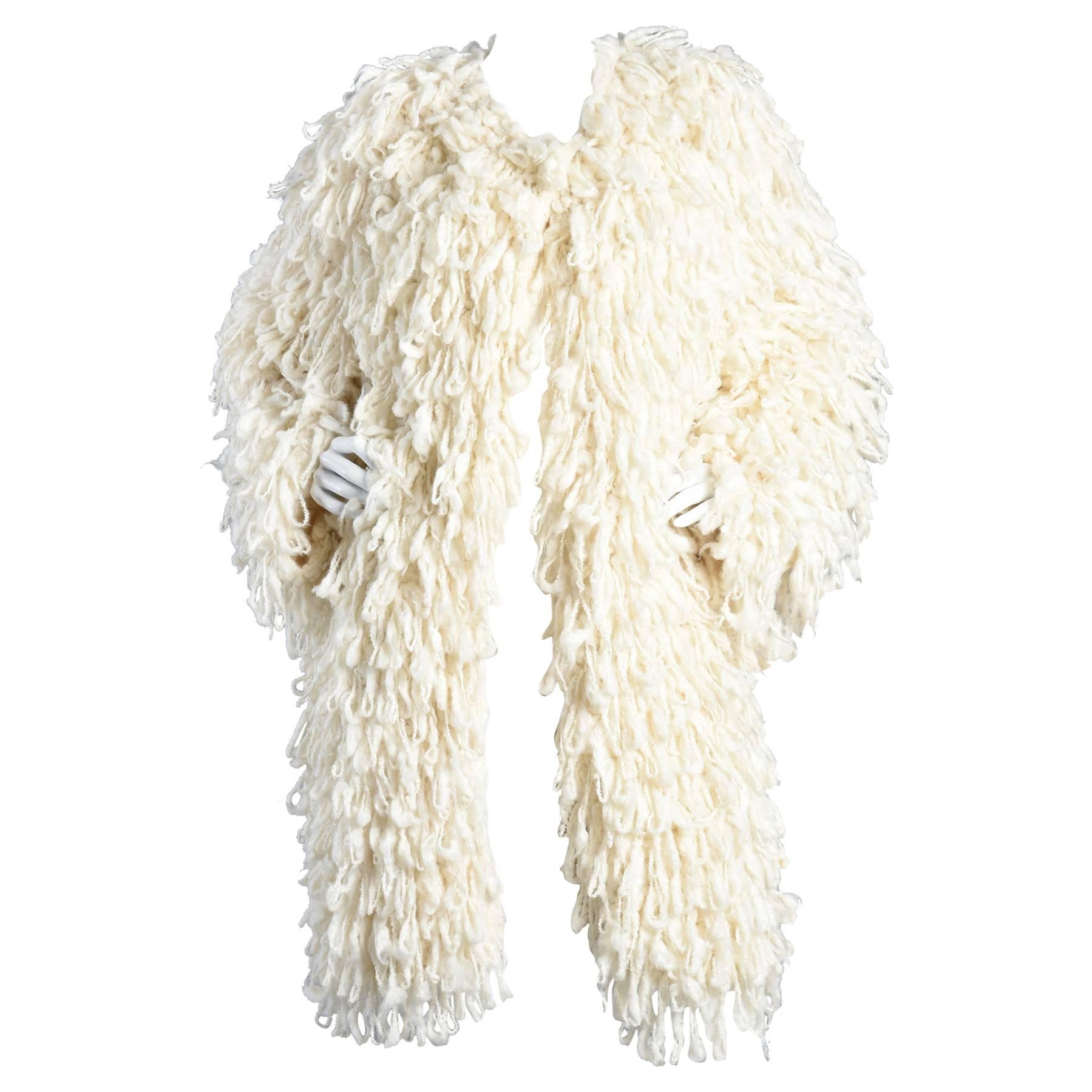 The Ultimate Oversized Shaggy Fringed String Coat