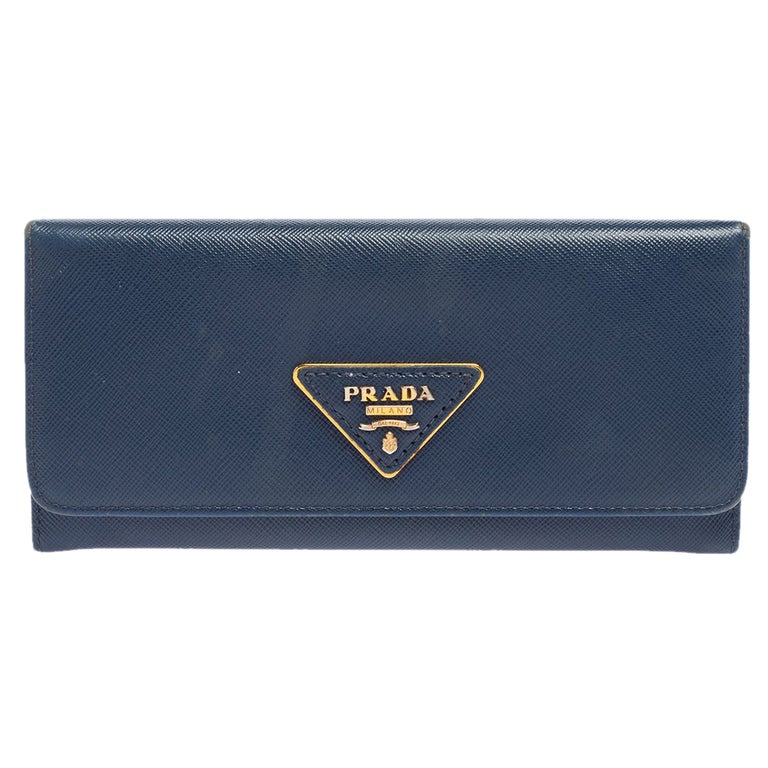 Prada Peonia Textured Leather Wallet on Chain