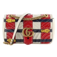 Gucci GG Marmont Flap Bag Trompe L'Oeil Matelasse Leather Small