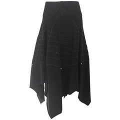 90s Issey Miyake Black " spider web" knit skirt