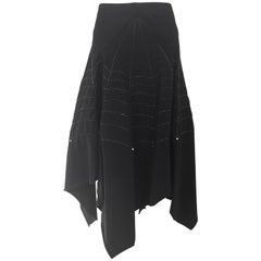 Vintage 90s Issey Miyake Black " spider web" knit skirt