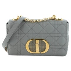 Christian Dior Caro Bag Cannage Quilt Calfskin Small