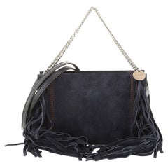 Givenchy Cross 3 Crossbody Bag Fringe Leather and Suede Small