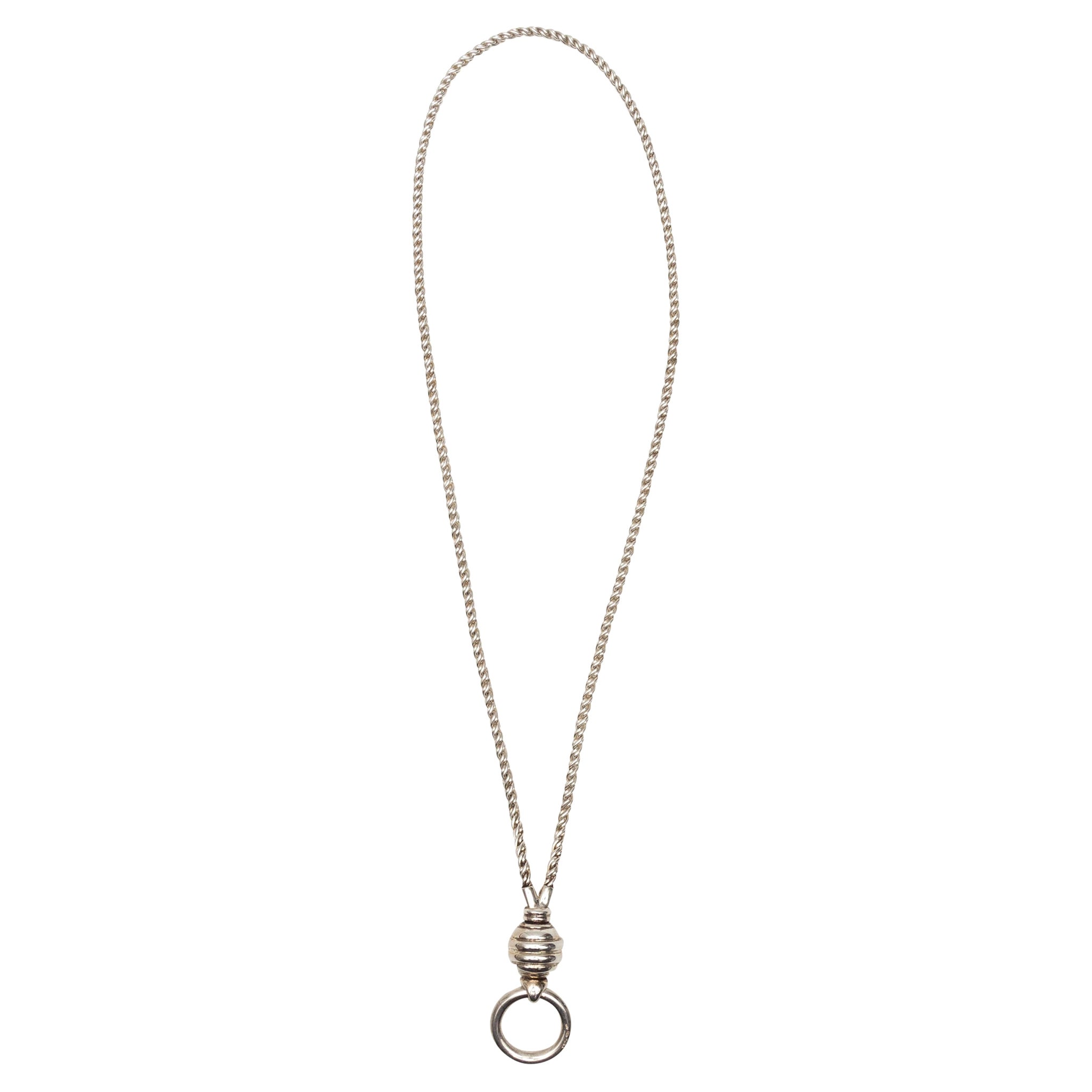 Tiffany & Co. Sterling Silver Ring Pendant Necklace