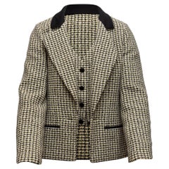 Chanel Sage & Multicolor Tweed Jacke & Weste Set