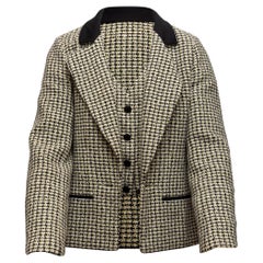 Chanel Sage & Multicolor Tweed Jacket & Vest Set