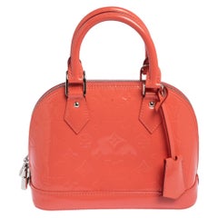 Louis Vuitton Rose Litchi Monogram Vernis Alma BB Bag