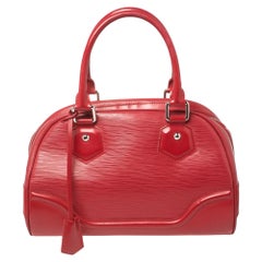 Louis Vuitton Rouge Epi Leather Montaigne PM Bag