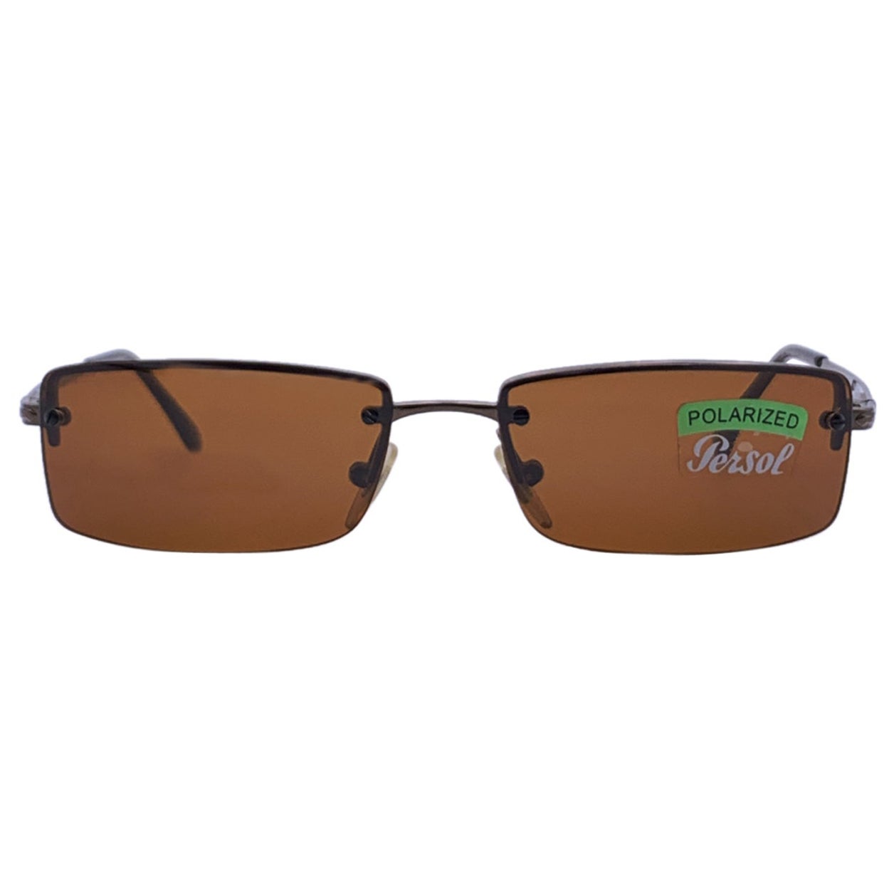 Persol Brown Rimless Sunglasses 2193-S Polarized 55/15 135 mm