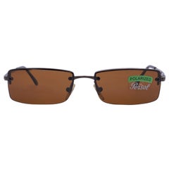 Persol lunettes de soleil sans monture marron polarisées 2193-S Polarized 55/15 135 mm