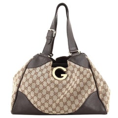Gucci Charlotte Shopping Tote GG Canvas Large