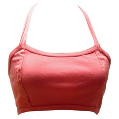 MM6 Maison Margiela - Top con halter in corallo