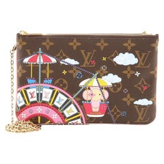 Louis Vuitton Double Zip Pochette Limited Edition Vivienne Xmas Monogram