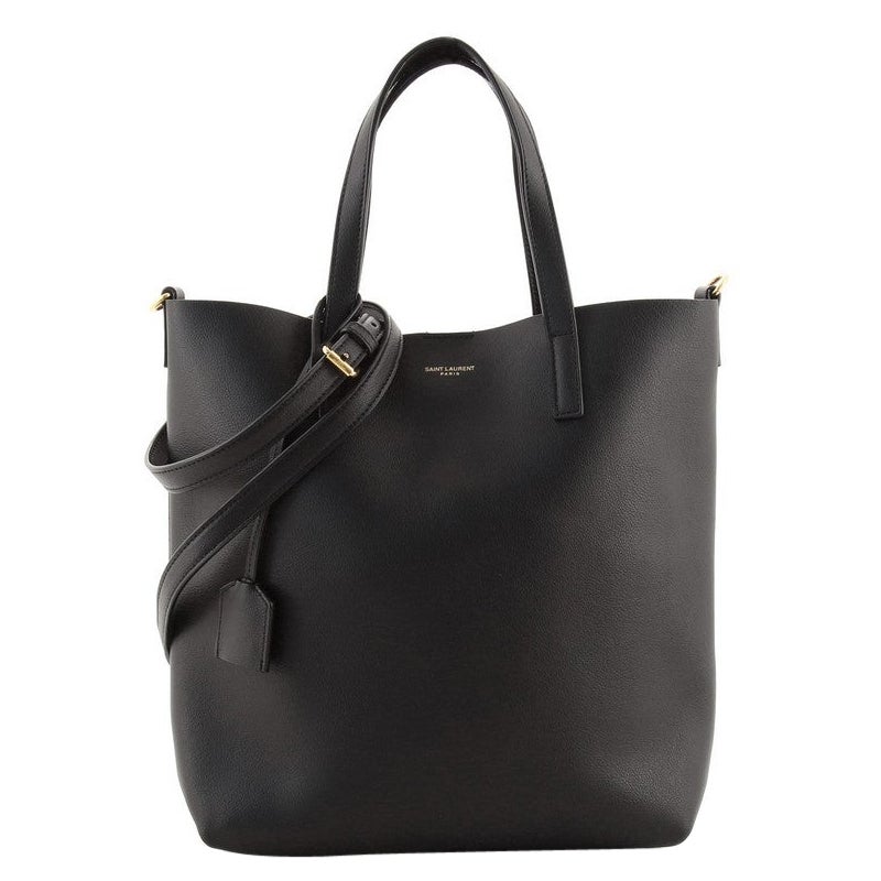 Saint Laurent Black Patent Leather Large Downtown Tote For Sale at 1stDibs