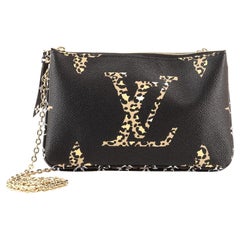 Louis Vuitton Double Zip Pochette Limited Edition Jungle Monogram Giant