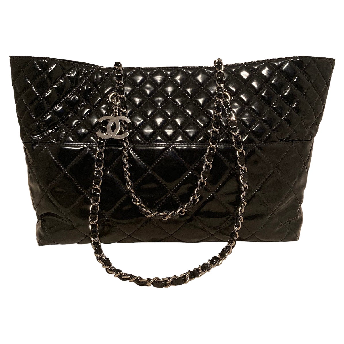 Chanel Black Patent in The Business Tote