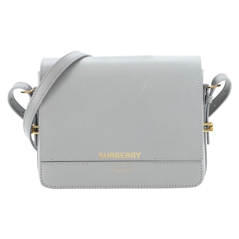 Burberry Grace Flap Bag Leather Small at 1stDibs