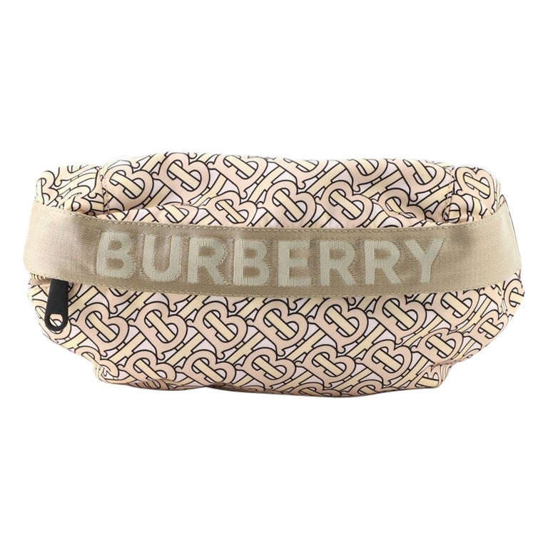 Burberry TB Double Flap Wallet Monogram Print Leather at 1stDibs