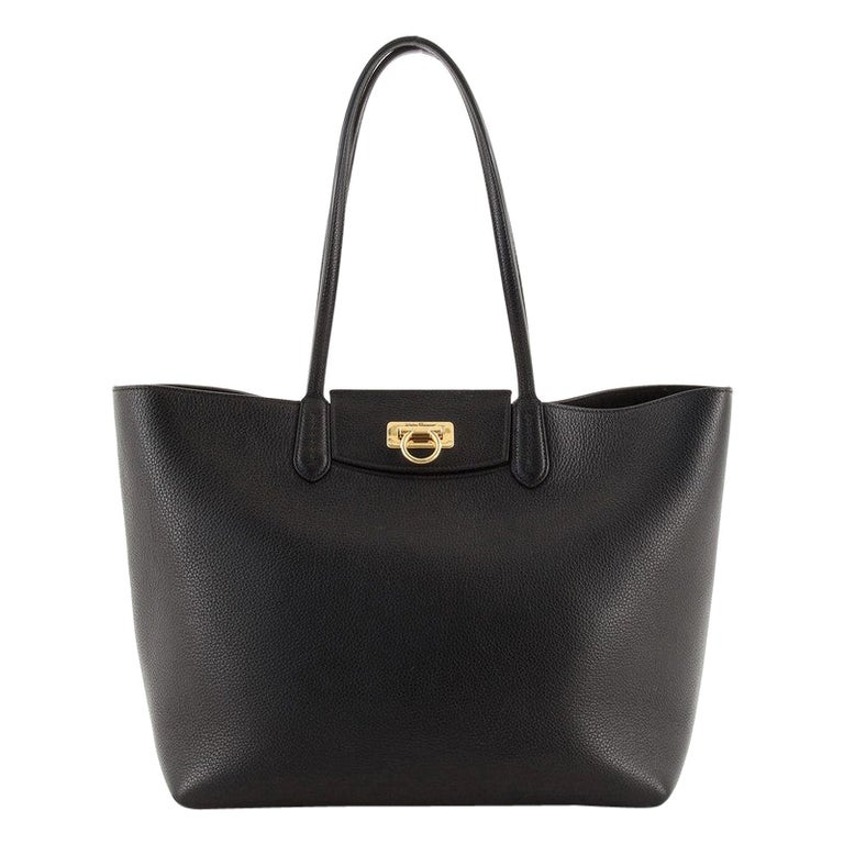 Salvatore Ferragamo Gancini Travel Tote Leather Medium at 1stDibs