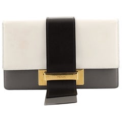 Prada Metal Ribbon Shoulder Bag City Calfskin Medium