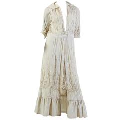 Embroidered Lace Edwardian Duster 7