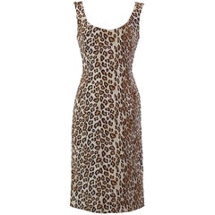 Alexander McQueen Leopard Silk Dress