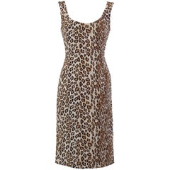 Alexander McQueen Leopard Silk Dress