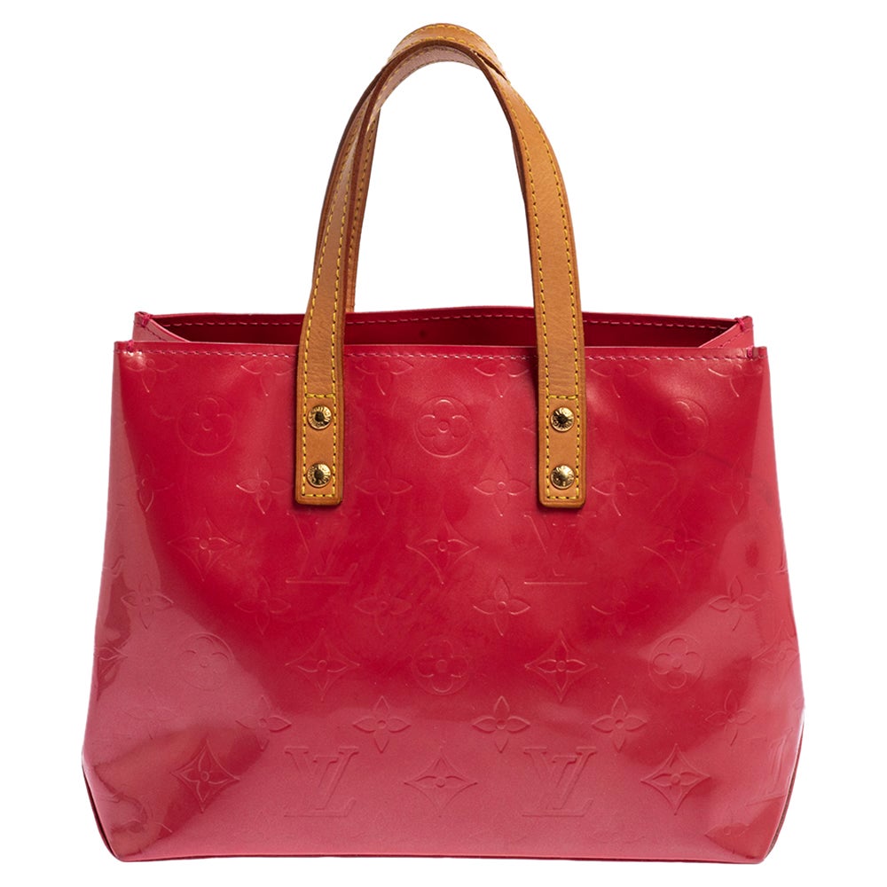 Louis Vuitton Limited Red Monogram Crafty Onthego GM 2way Tote 910lv97