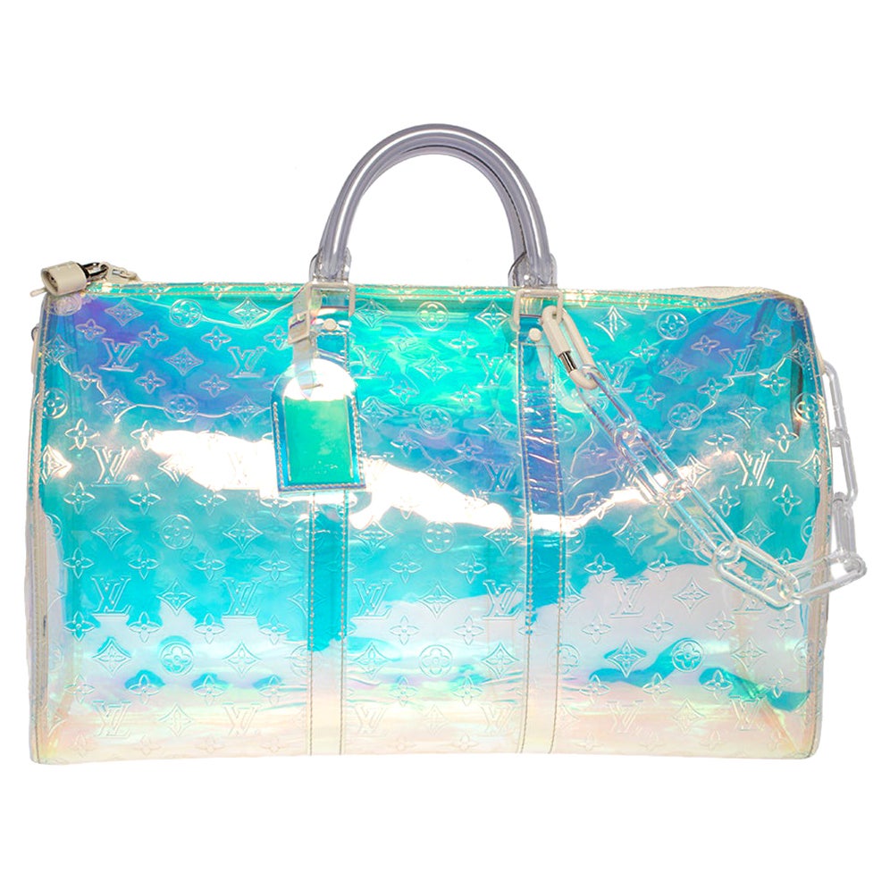 Virgil Abloh for Louis Vuitton KEEPALL BANDOULIÈRE 50 PRISM For Sale at  1stDibs