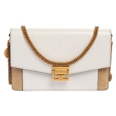 Givenchy Leather and Suede Mini GV3 Crossbody Bag