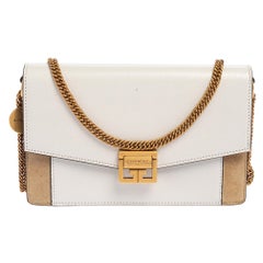 Borsa a tracolla Givenchy Mini GV3 in pelle e camoscio
