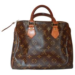 Louis Vuitton Brown Monogram Small Speedy Handbag - Circa 2004