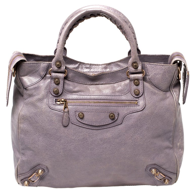 Leather RH Tote 1stDibs | lilac balenciaga bag