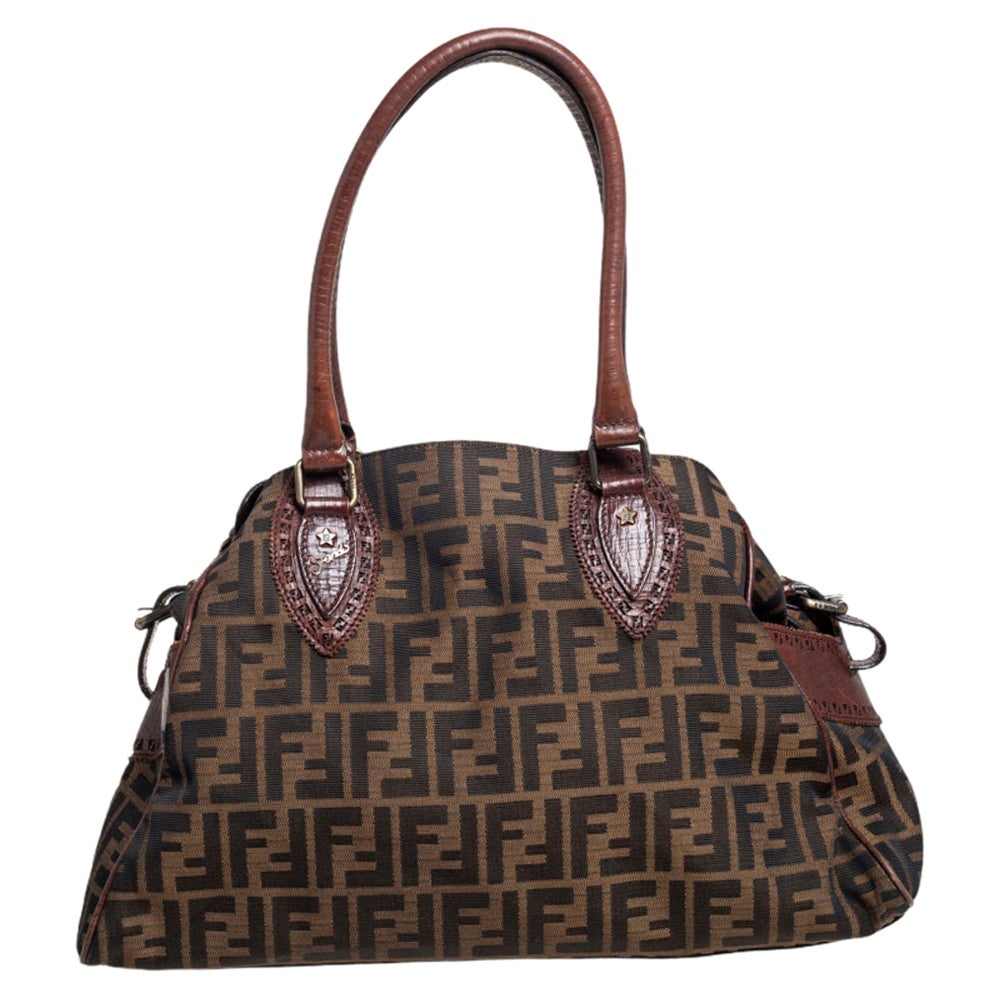 Fendi Brown Velvet Spy Bag