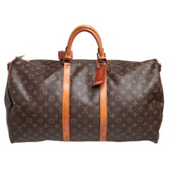 Vintage Louis Vuitton Monogram Canvas Keepall Bandouliere 55 bag