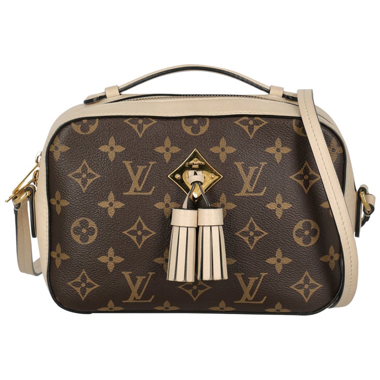 Louis Vuitton Women Shoulder bags Beige, Brown, Camel Color Synthetic Fiber  For Sale at 1stDibs