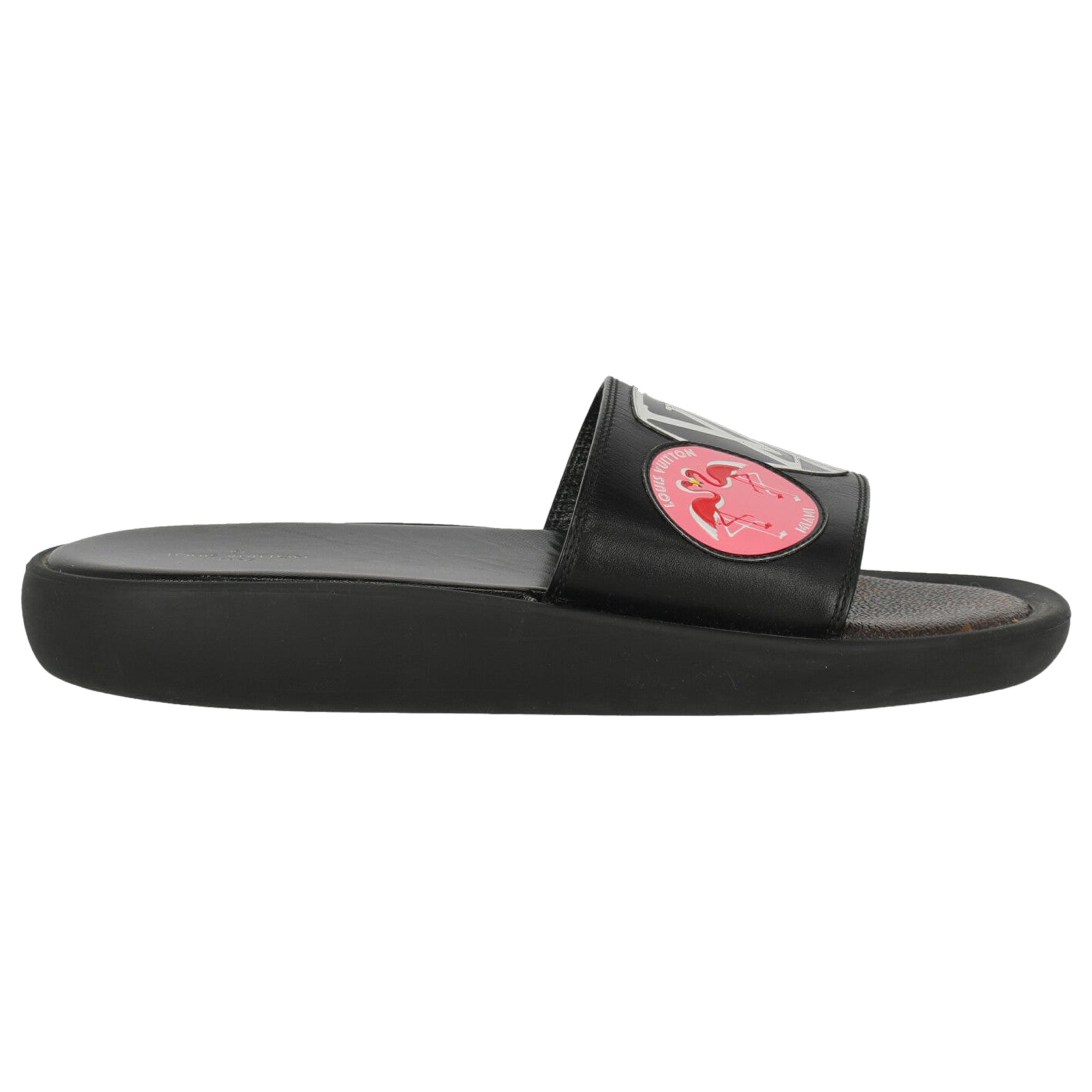 Louis Vuitton  Women   Slippers  Black, Pink, White Leather EU 36 For Sale