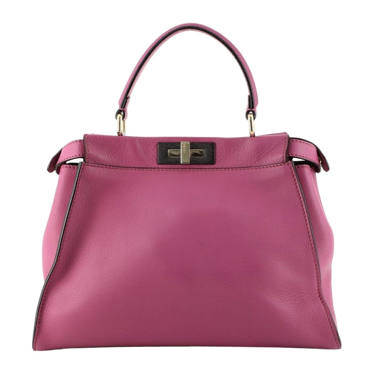 Fendi Peekaboo Bag Rigid Leather Regular at 1stDibs