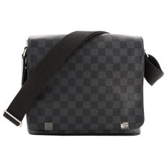 Louis Vuitton District NM Messenger Bag Damier Graphite PM Black