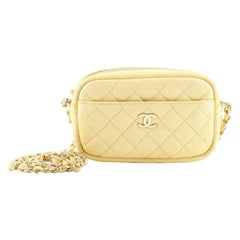 Chanel Camera Case Bag Quilted Iridescent Caviar Mini