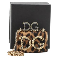 Dolce & Gabbana DG Girls Flap Bag Printed Calf Hair Small